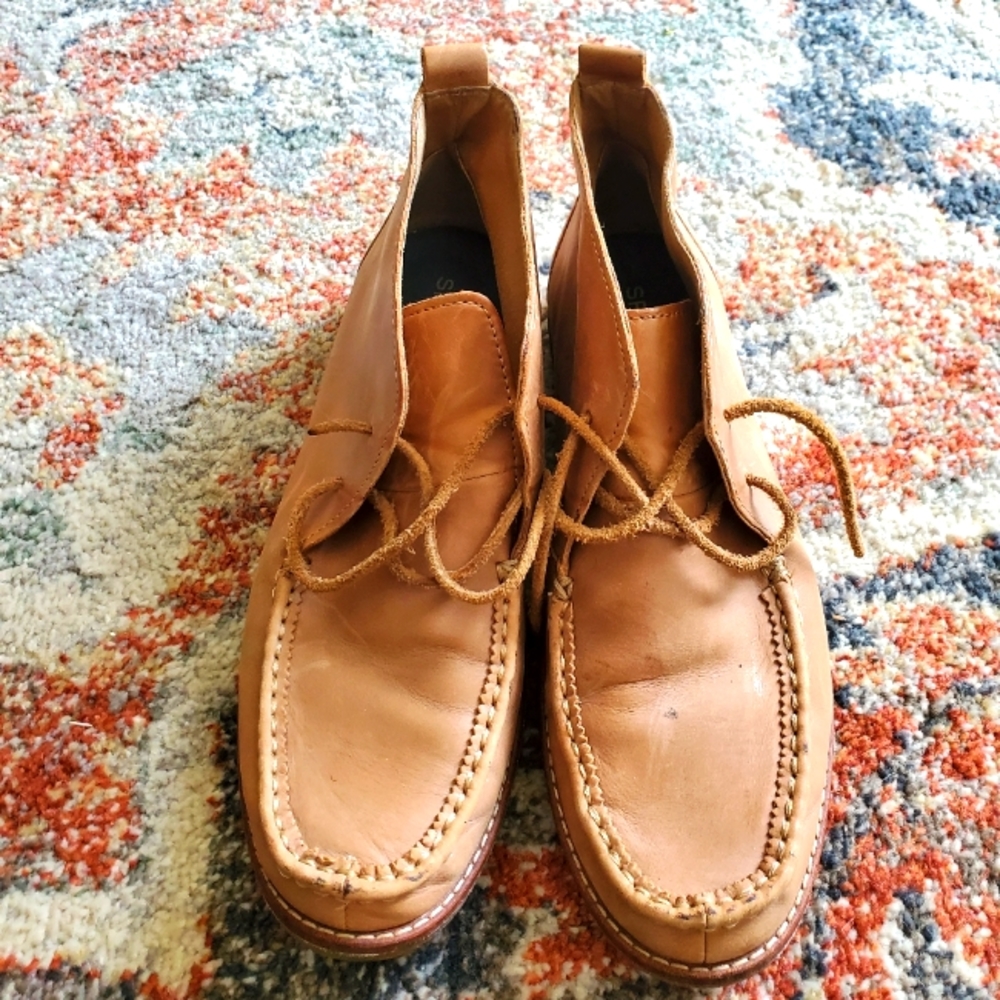 Leather boots